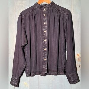 LOFT Button Down Demin Blouse